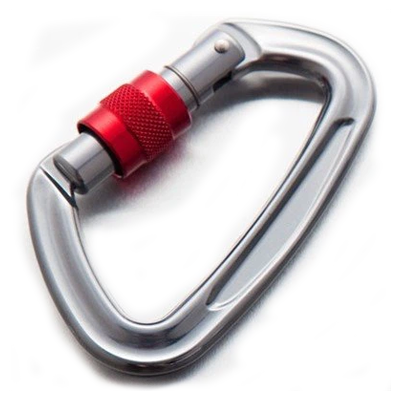 Leichter Karabiner mit Schraubverschluss