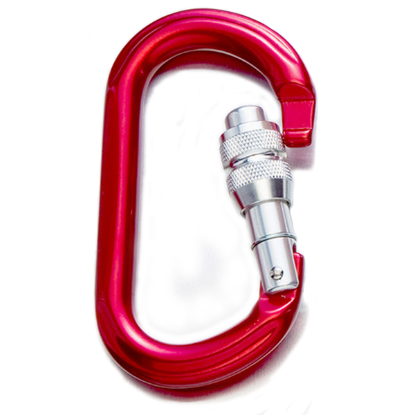 Oval Screwgate Locking Carabiner